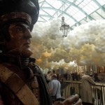 London’s newest art installation – 100,000 balloons creating billowing clouds inside Covent Garden Market.